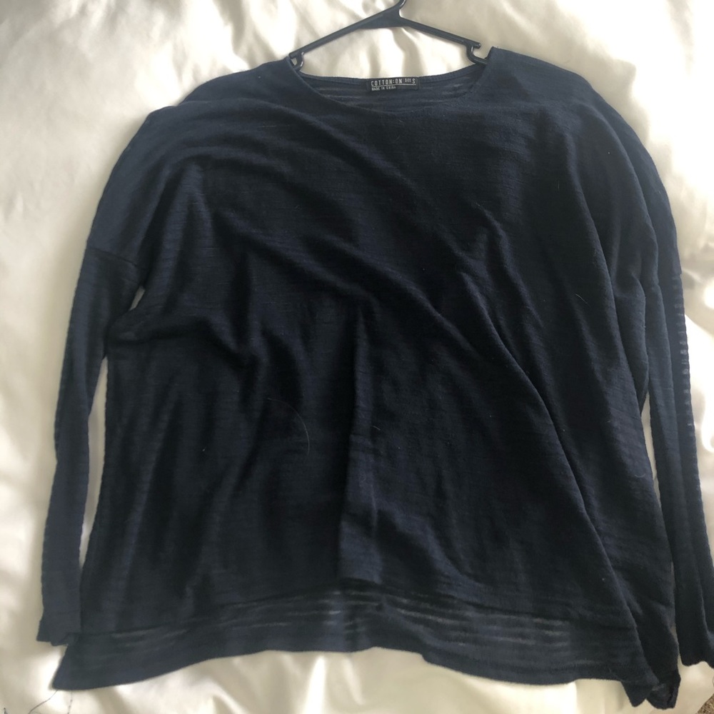 Cotton On long sleeve burnout top